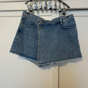 Denim Mini Skort